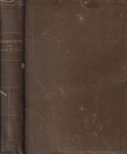 The select works - Oliver Goldsmith - copertina