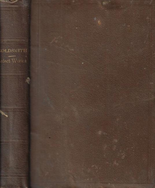 The select works - Oliver Goldsmith - copertina