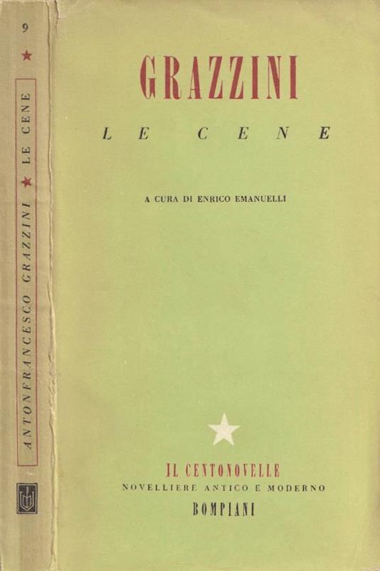 Le cene - Antonfrancesco Grazzini - copertina