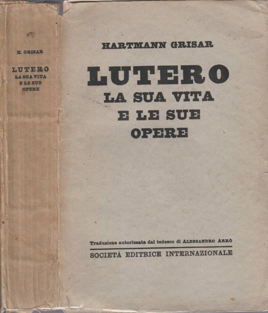Lutero - Hartmann Grisar - copertina
