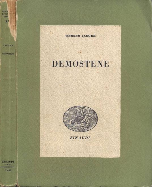 Demostene - Werner Jaeger - copertina