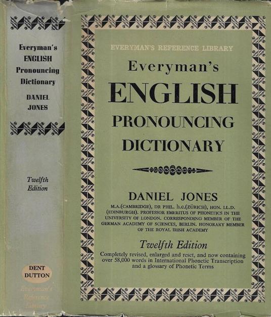 Everyman's english pronouncing dictionary - Daniel Jones - copertina