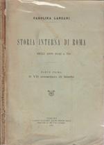 Storia interna di Roma parte I