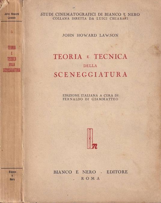 Teoria e tecnica della sceneggiatura - John Howard Lawson - copertina