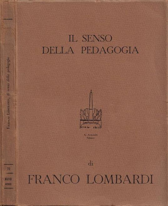 Il senso della pedagogia - Franco Lombardi - copertina