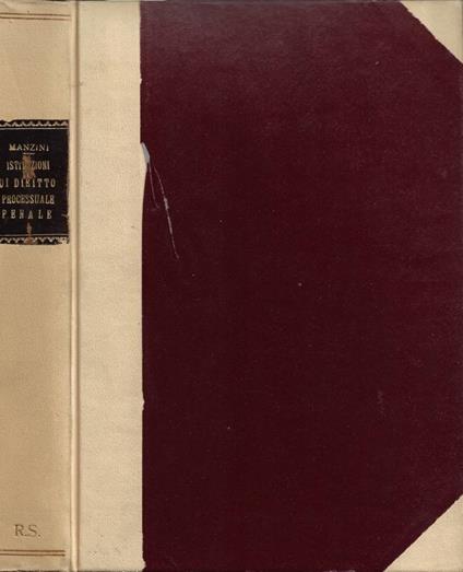 Istituzioni di Diritto Processuale Penale: secondo il Nuovo Codice di Procedura Penale - Vincenzo Manzini - copertina