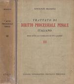 Trattato di diritto processuale penale italiano, vol. III