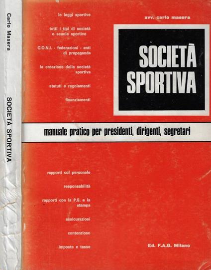 Società Sportiva - Carlo Masera - copertina