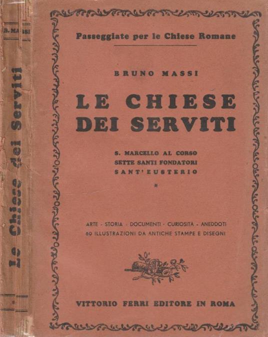 Le Chiese dei Serviti - Bruno Massi - copertina
