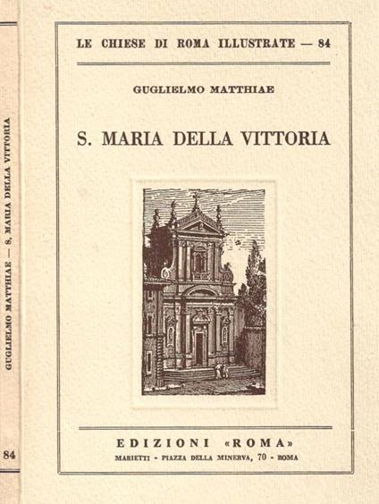 S. Maria della Vittoria - Guglielmo Matthiae - copertina