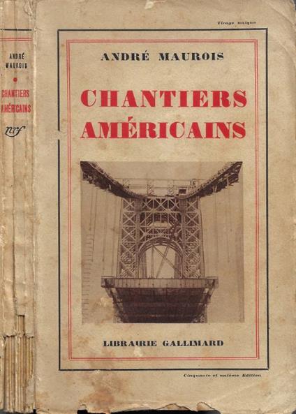 Chantiers Américains - André Maurois - copertina