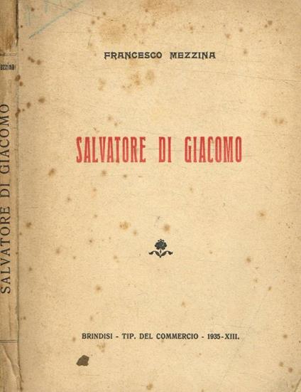 Salvatore di Giacomo - Francesco Mezzina - copertina