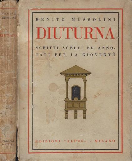 Diuturna - Benito Mussolini - copertina