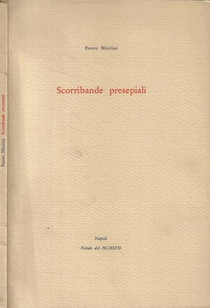 Scorribande presepiali - Fausto Nicolini - copertina