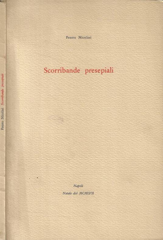 Scorribande presepiali - Fausto Nicolini - copertina