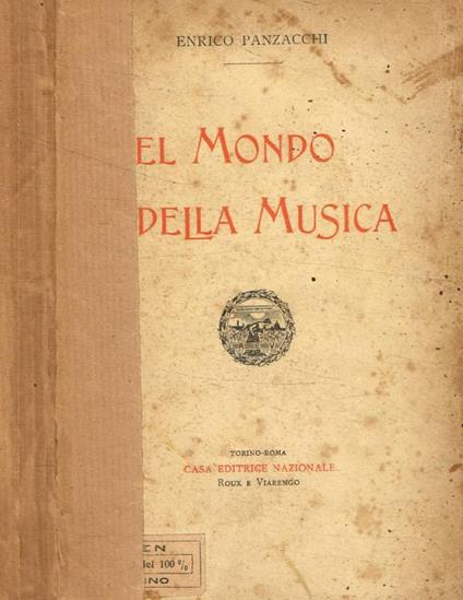 Nel mondo della musica - Enrico Panzacchi - copertina