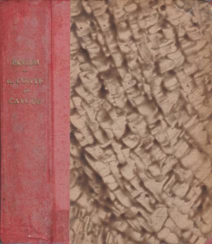 Il Conte di Cavour - Alfredo Panzini - copertina