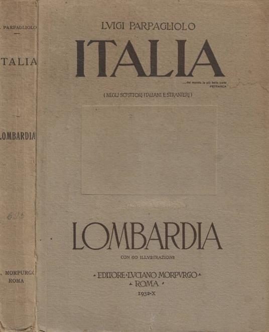 Lombardia - Luigi Parpagliolo - copertina