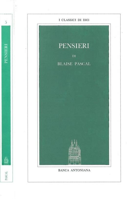 Pensieri - Blaise Pascal - copertina