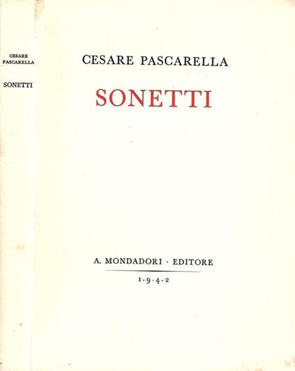 Sonetti (1881-1886) - Cesare Pascarella - copertina
