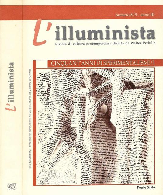 L' illuminista. Rivista di cultura contemporanea - Walter Pedullà - copertina