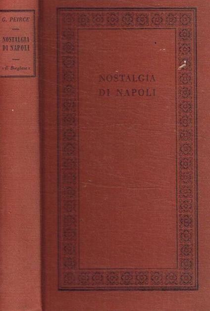 Nostalgia di Napoli - Guglielmo Peirce - copertina