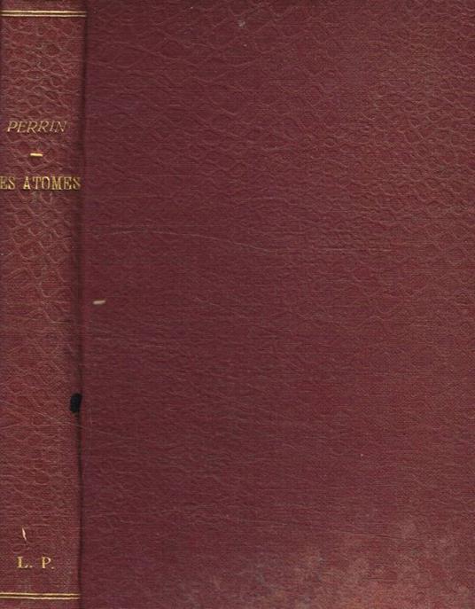 Les atomes - Jean Perrin - copertina