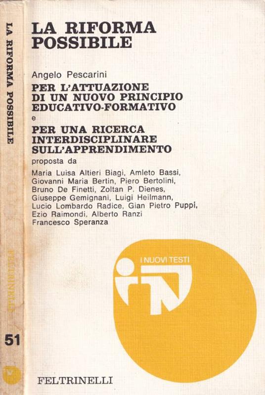 La riforma possibile - Angelo Pescarini - copertina