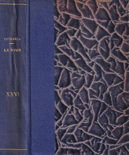 Le rime - Francesco Petrarca - copertina
