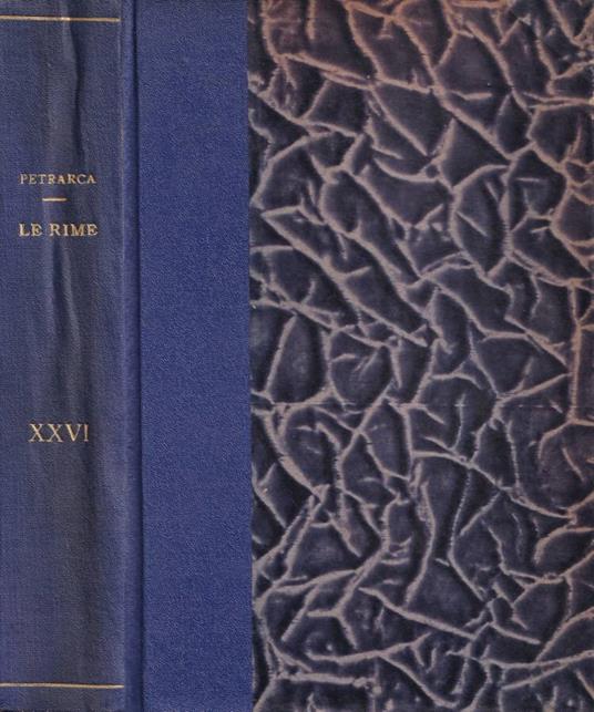 Le rime - Francesco Petrarca - copertina
