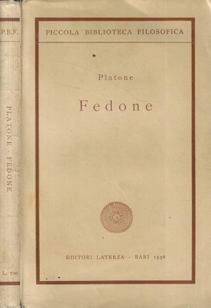 Fedone - Platone - copertina