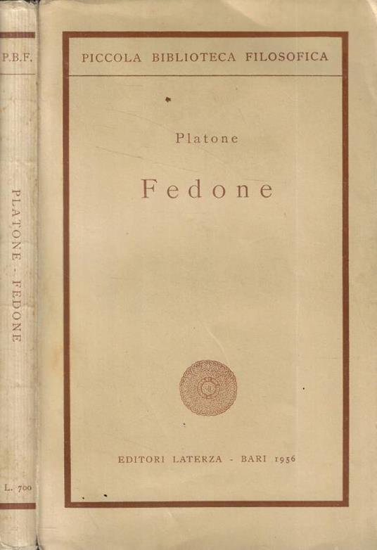 Fedone - Platone - copertina