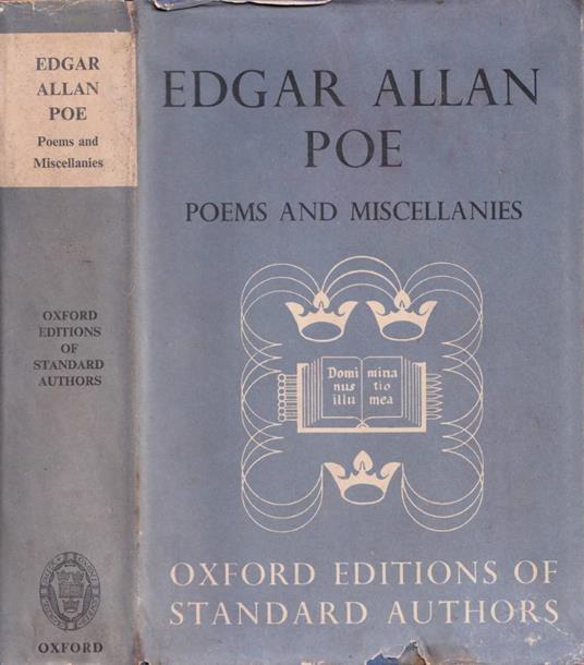 The poems & three essays on poetry / Narrative of Arthur Gordon Pym / Miscellanies - Edgar Allan Poe - copertina