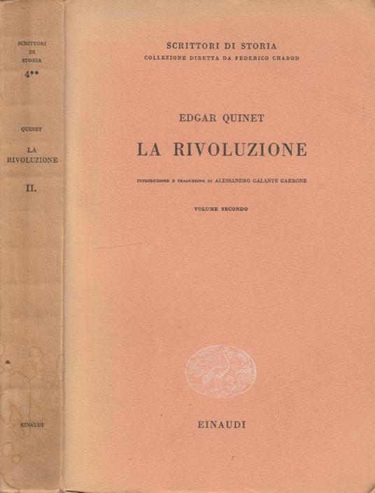 La rivoluzione vol II - Edgar Quinet - copertina