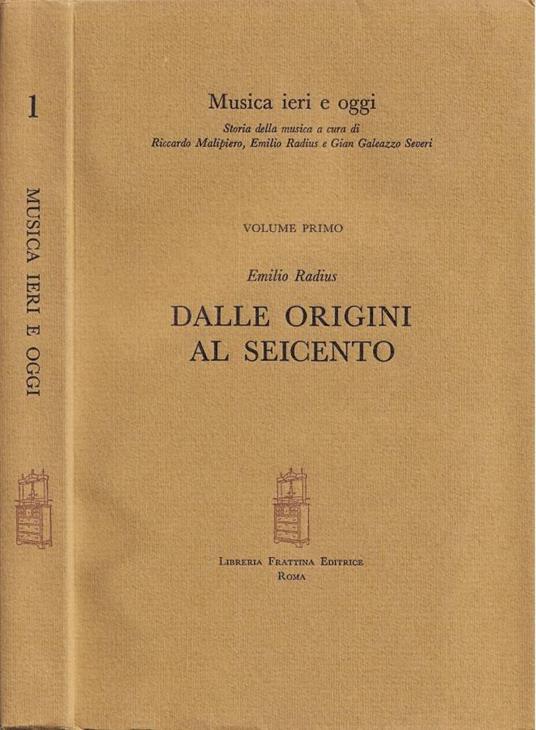Dalle origini al Seicento - Emilio Radius - copertina