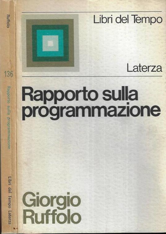 Rapporto sulla programmazione - Giorgio Ruffolo - copertina