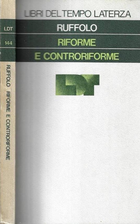 Riforme e controriforme - Giorgio Ruffolo - copertina
