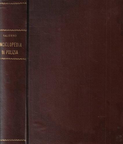 Enciclopedia di polizia - Luigi Salerno - copertina