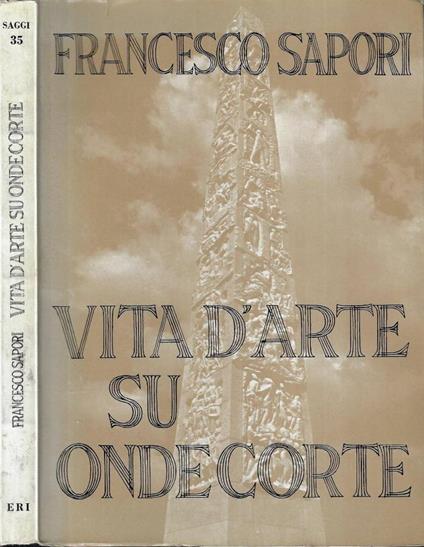 Vita d' arte su onde corte - Francesco Sapori - copertina