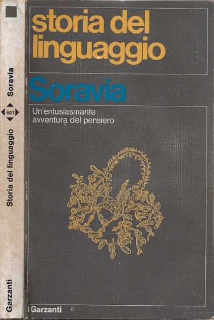 Storia del Linguaggio - Giulio Soravia - copertina