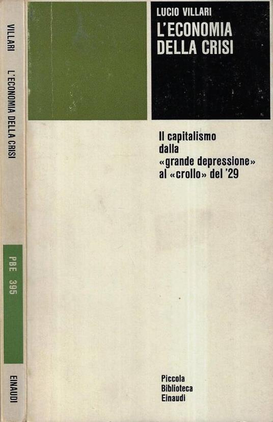 L' economia della crisi - Lucio Villari - copertina