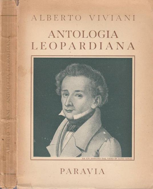 Antologia leopardiana - Alberto Viviani - copertina