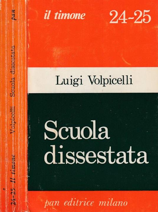 Scuola dissestata - Luigi Volpicelli - copertina