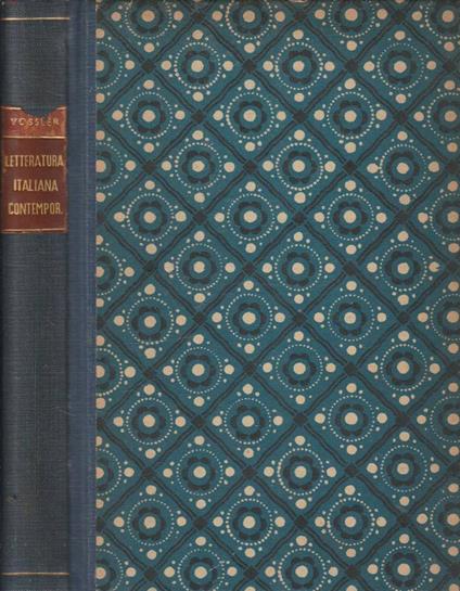 Letteratura italiana contemporanea - Carlo Vossler - copertina