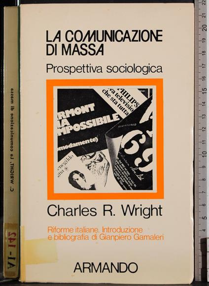 comunicazione di massa - Charles Wright - copertina