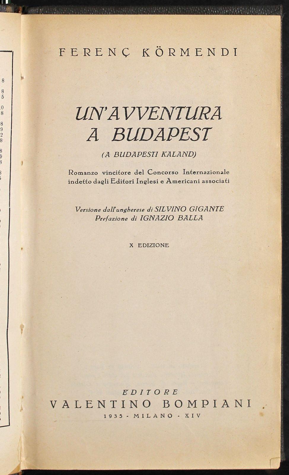 Un avventura a Budapest