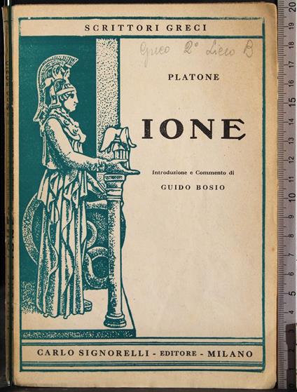 Ione - Platone - copertina
