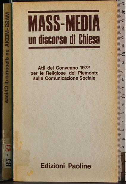 Mass-Media. Un discorso di Chiesa - copertina