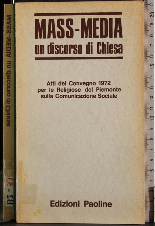 Mass-Media. Un discorso di Chiesa - copertina