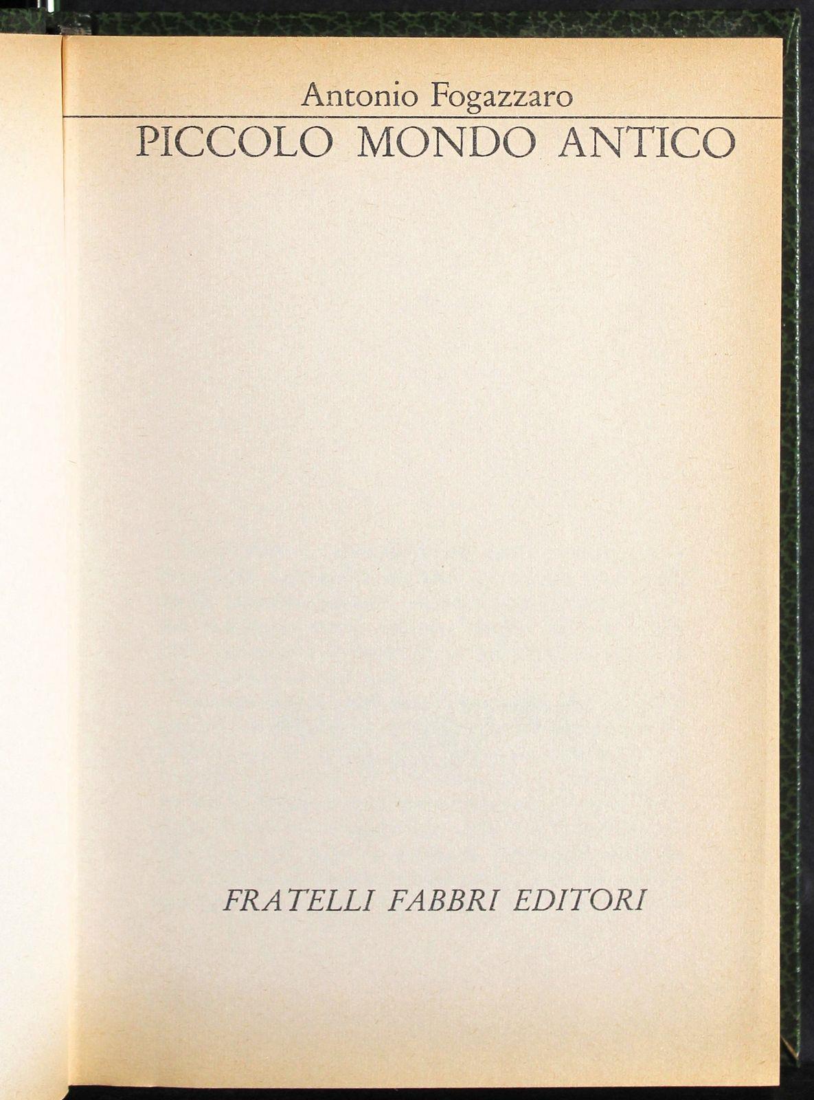 Piccolo mondo antico